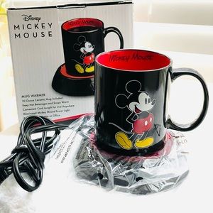 Disney Mickey Mouse Ceramic Mug Warmer W/Mug